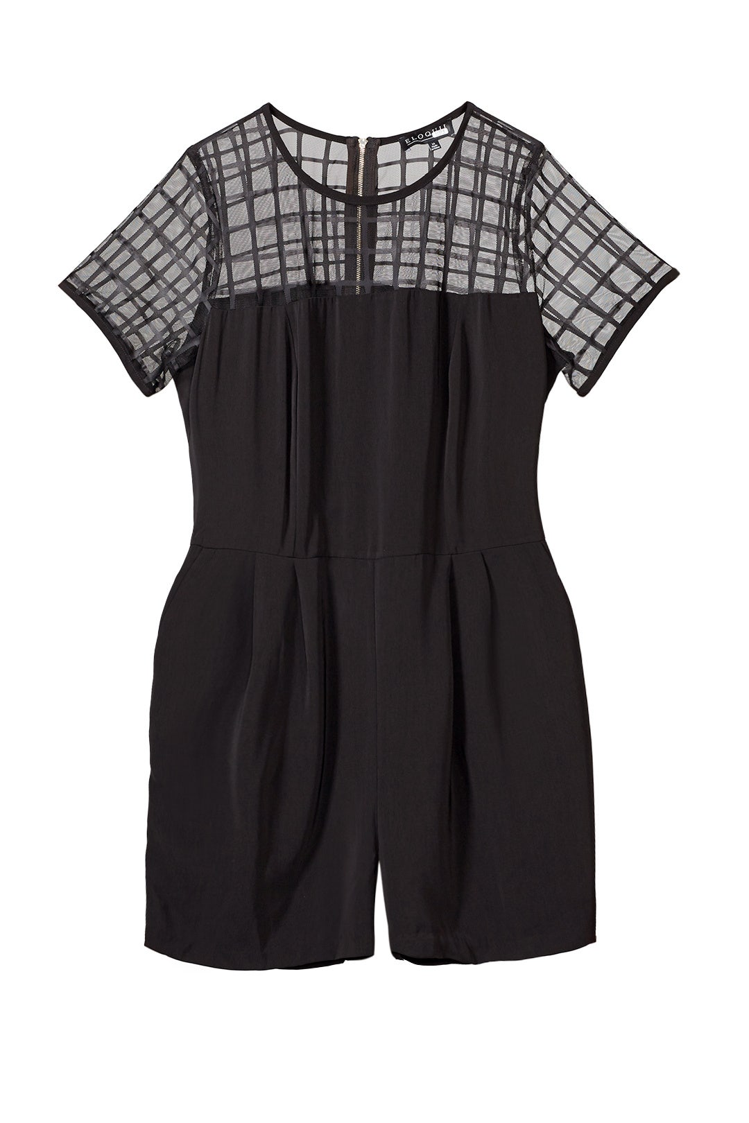 Grid Romper by ELOQUII