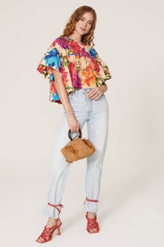 Marys Garden Blouse by FARM Rio