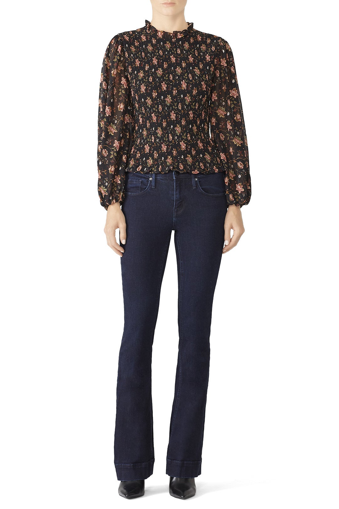 Floral Blouson Sleeve Top by J.O.A. 0