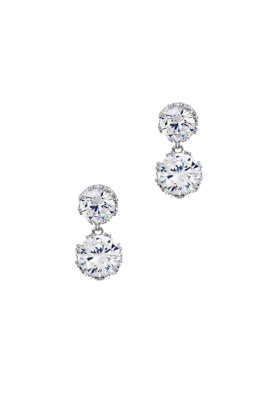 Brilliant Crown Earrings by Kenneth Jay Lane