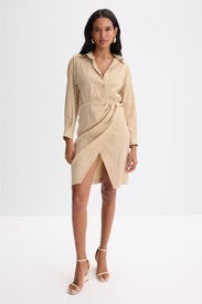 Rilinen Wrap Dress by Maje