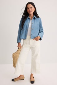 Aneesa Petite Wide Leg Jeans by PAIGE