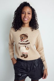 Polo Bear Cotton Crewneck Sweater by Polo Ralph Lauren