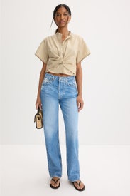 Gretchen Stripe Poplin Shirt by rag & bone