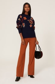 Soave Embroidered Sweater by Vanessa Bruno