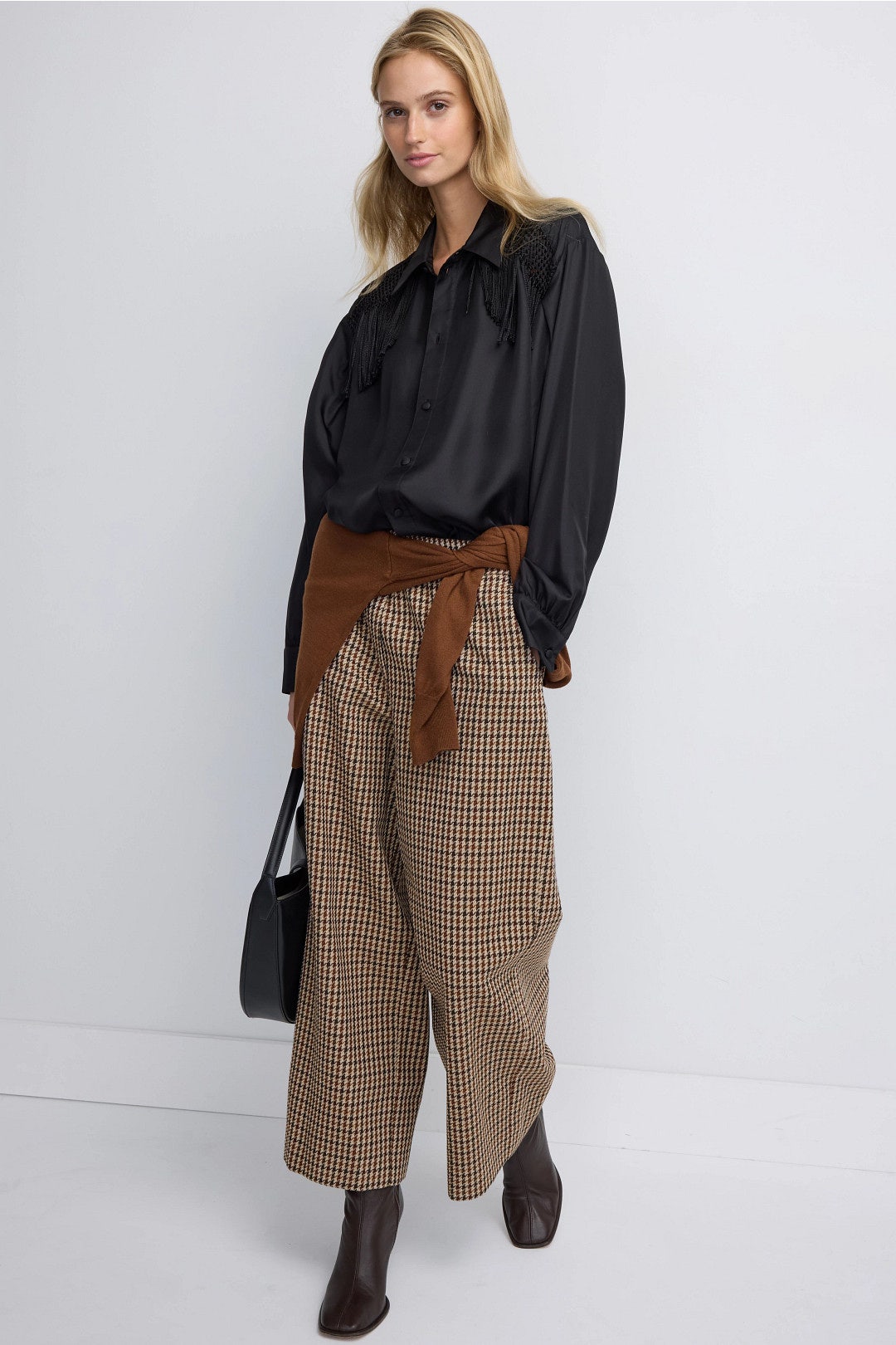 Ebe Brown Plaid Trousers by Weekend Max Mara 0