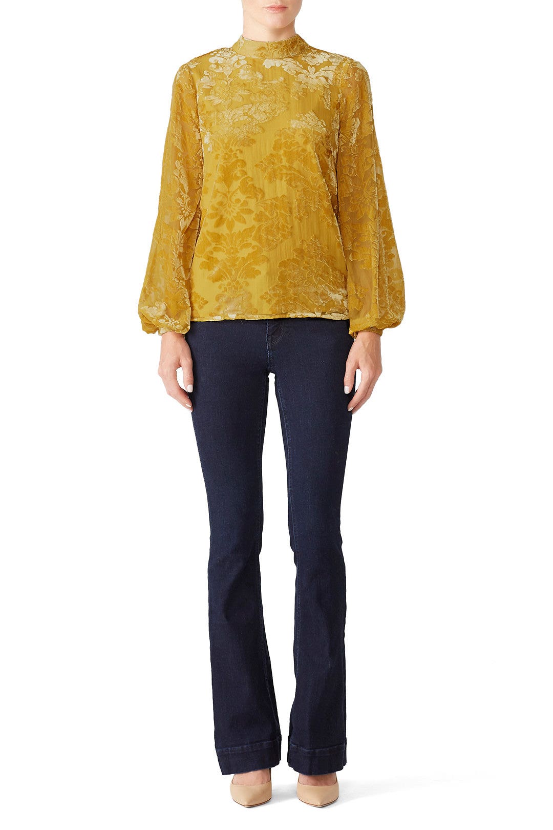 Oxford Velvet Top by YUMI KIM 0