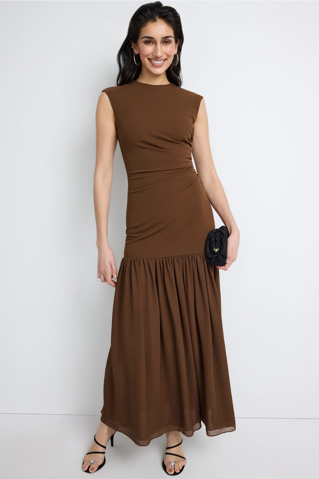 Caelen Ruched Maxi Dress by Alexia Admor 0