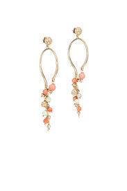 Pink Dangling Wire Earrings by Alexis Bittar