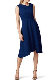 Navy A-line Dress by Adrianna Papell