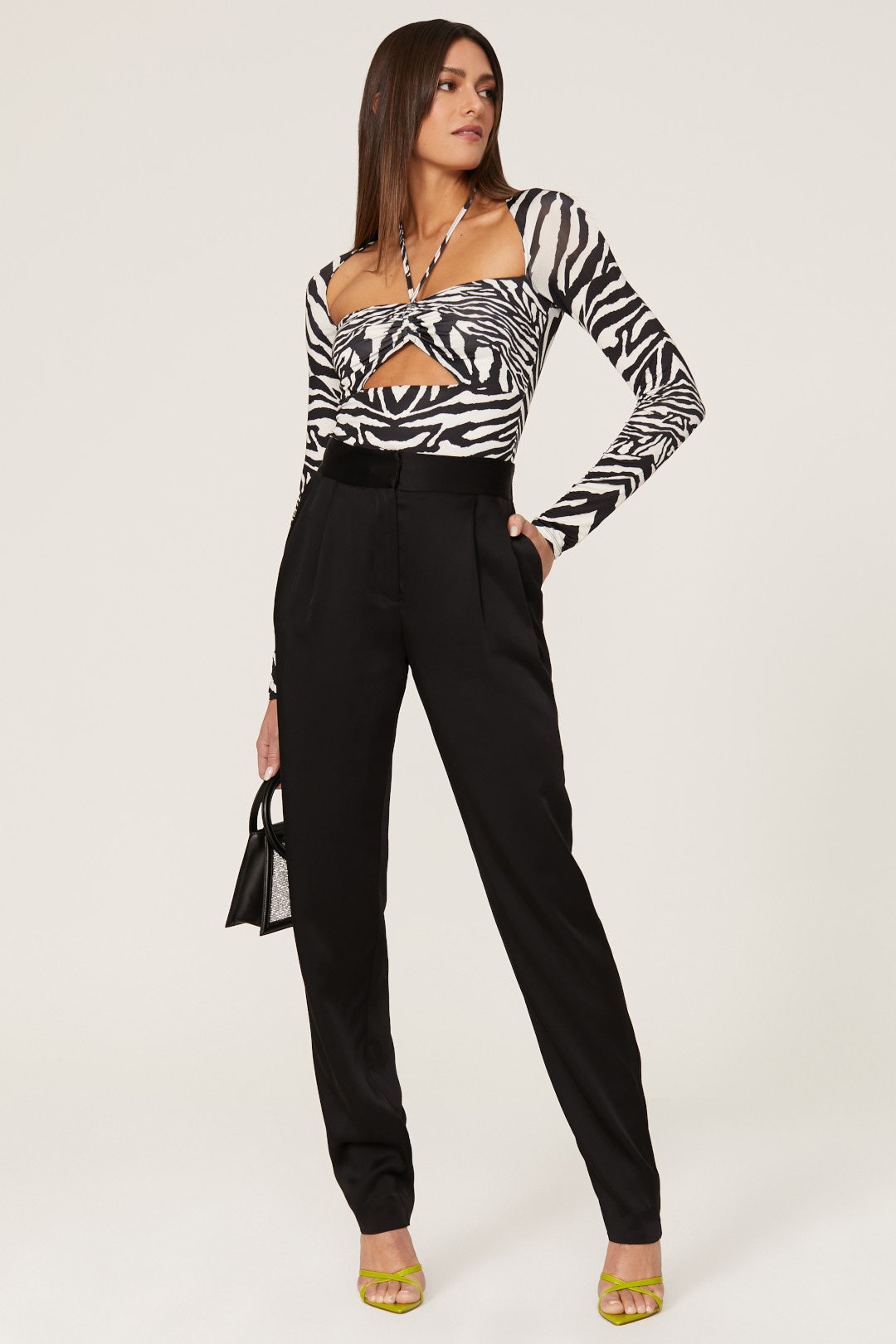 Adria Zebra Crop Top by AFRM 0