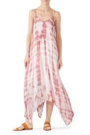 Tie Dye Handkerchief Hem Dress by Fifteen Twenty
