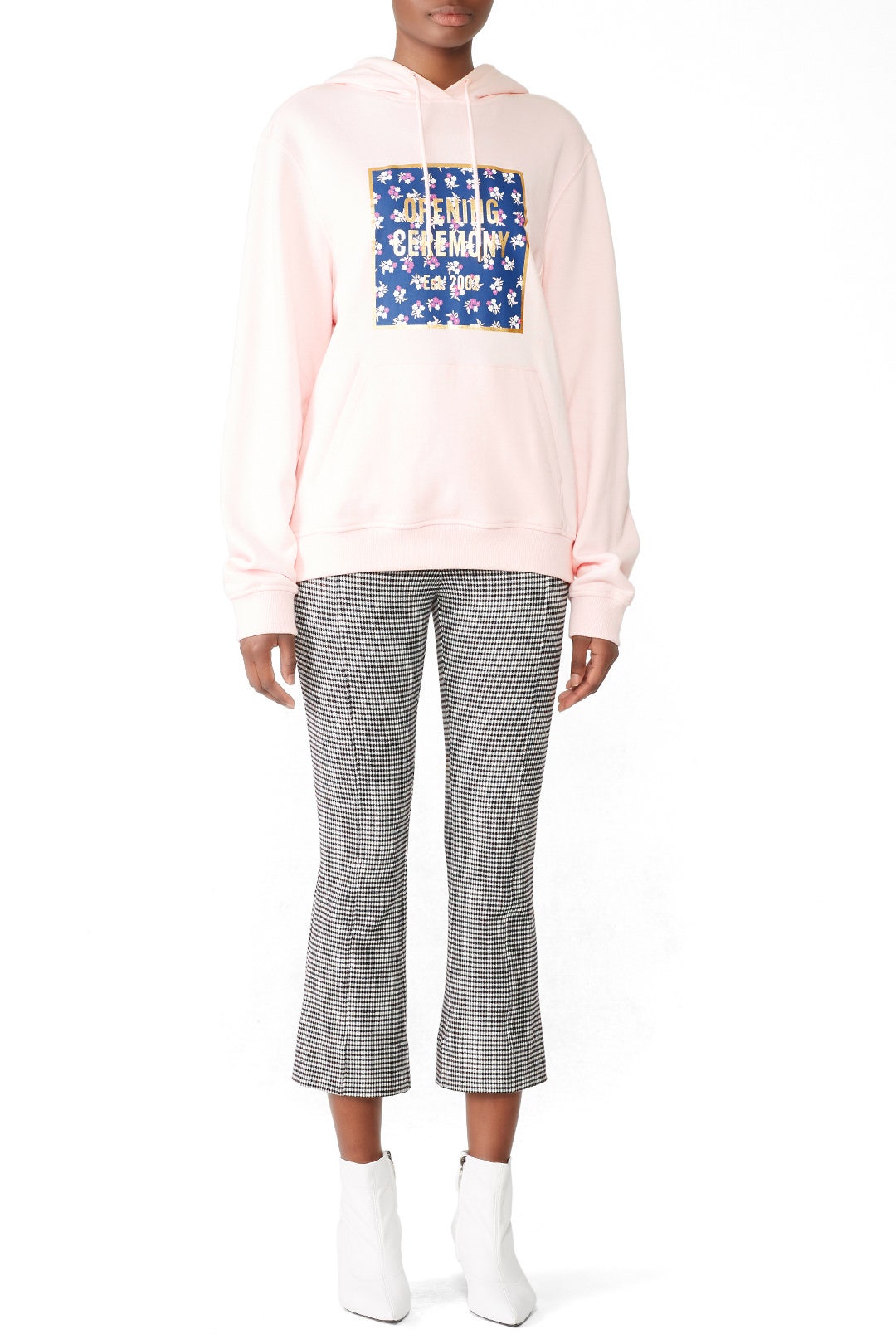 Pink Box Logo Hoodie by Opening Ceremony 0