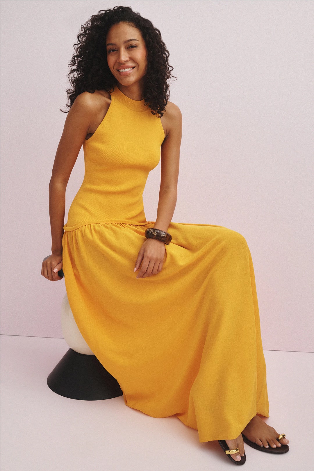 Isola Drop Waist Maxi Dress by Solid & Striped 0