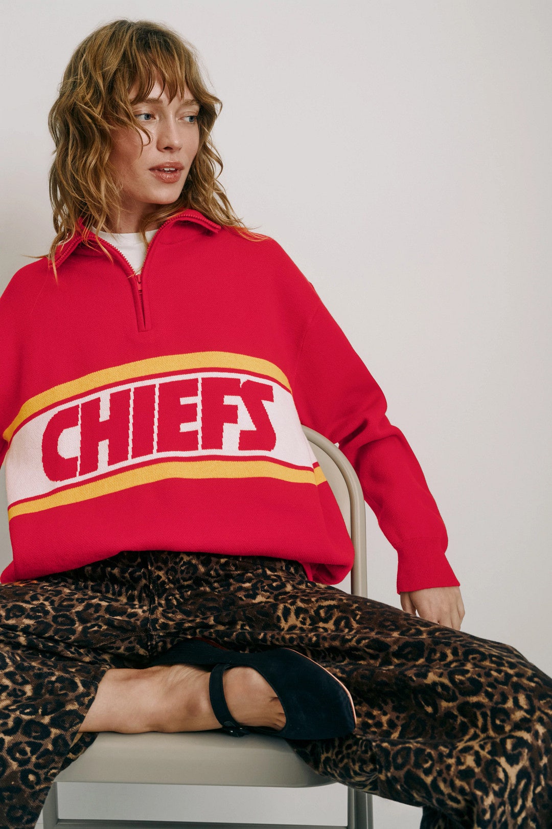 Chiefs Quarter Zip Sweater by Terez 0