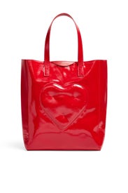 Red Chubby Heart Tote by Anya Hindmarch