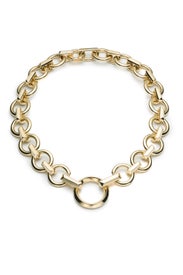 Gold O-Ring Chain Necklace by Eddie Borgo