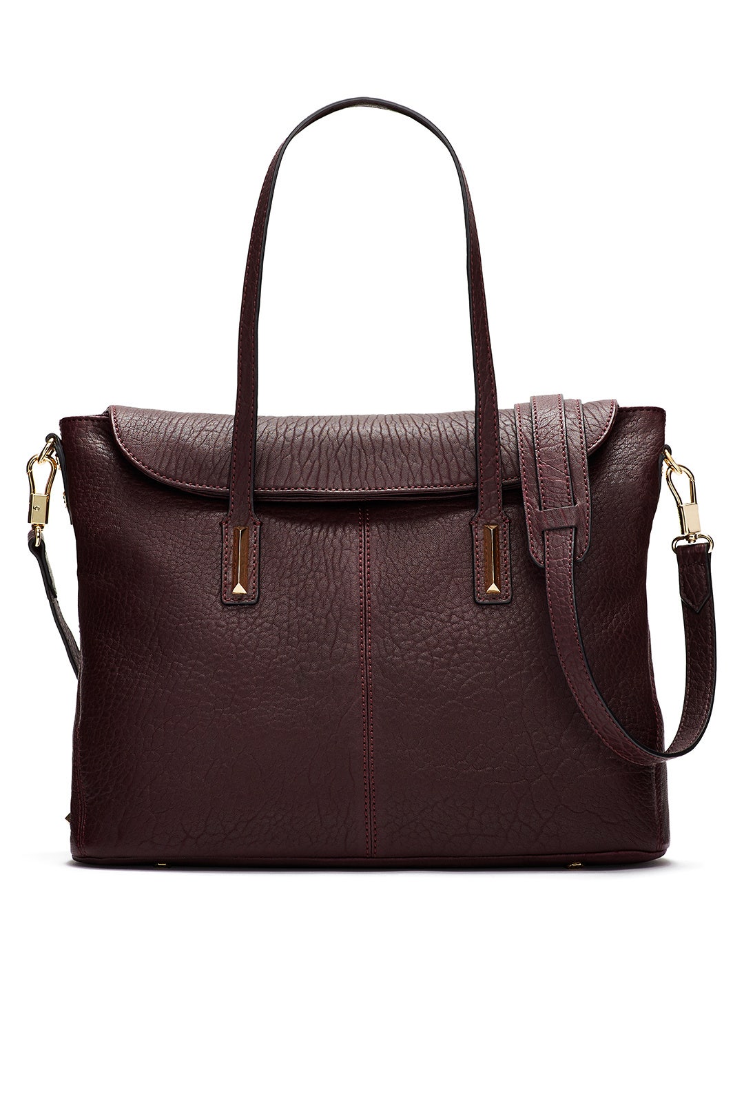 Black Currant Pyramid Satchel by Elizabeth and James Accessories