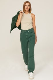 Green Baggy Straight Jeans by Madewell