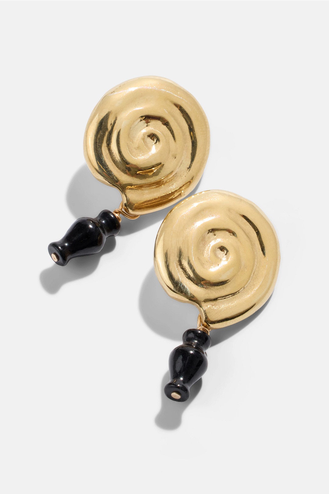 Spiral Shell Vessel Earrings by Odette New York 0