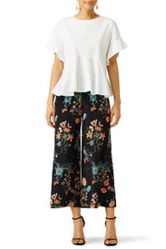 Meadow Floral Pant by Rebecca Taylor NYC