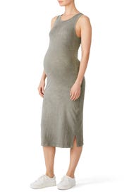 Moss Cross Back Maternity Dress by Sundry