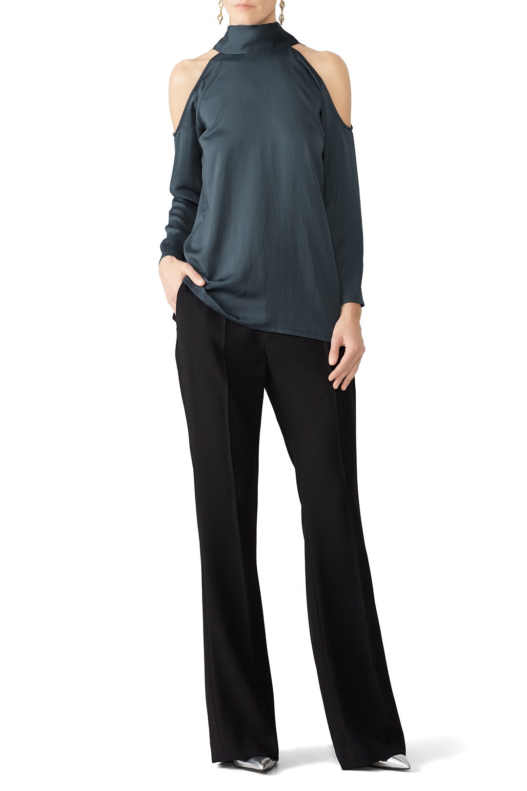 Slate Cold Shoulder Blouse by Slate & Willow 0