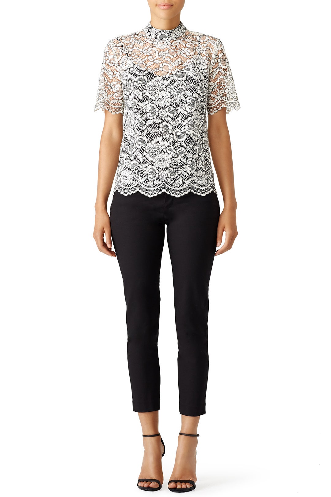 Damita Lace Blouse by Trina Turk 0