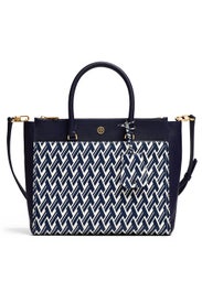 Navy Robinson Double Zip Tote by Tory Burch Accessories