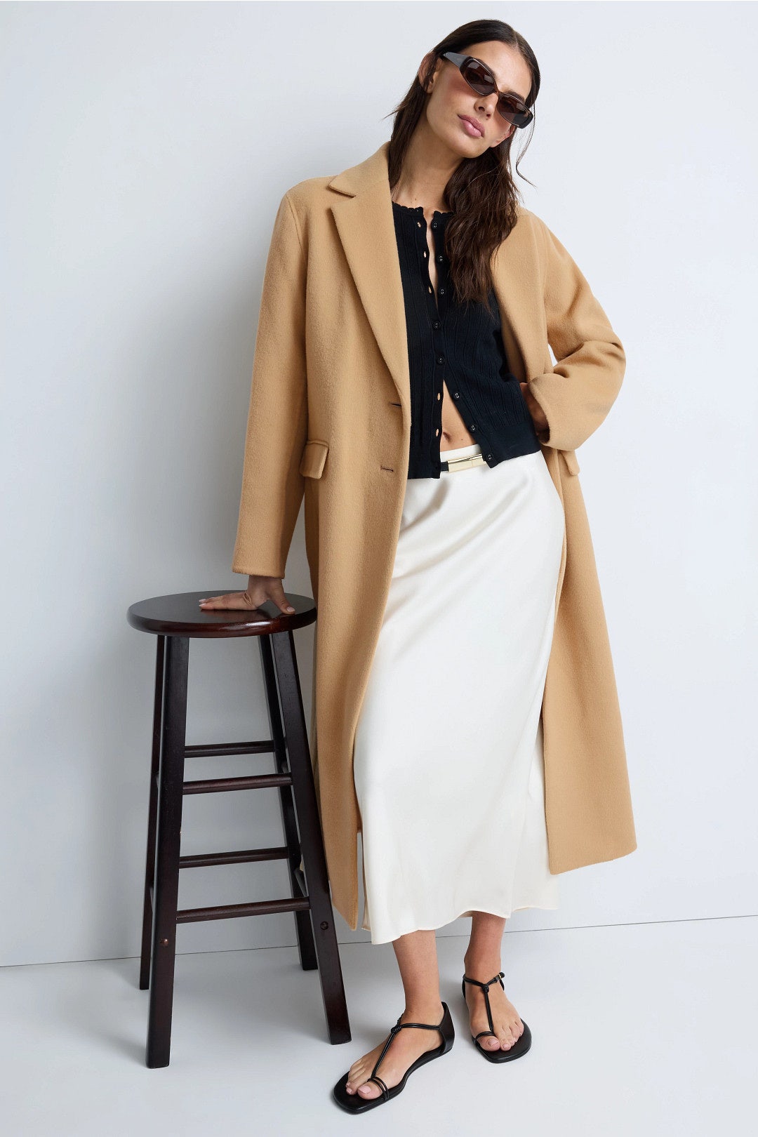 Single Breasted Classic Coat by VINCE. 0