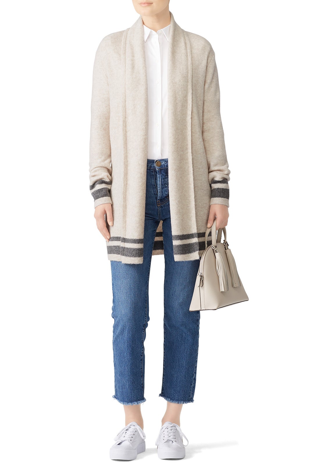 Striped Hank Cardigan by cupcakes and cashmere 0