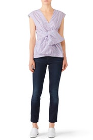 Taffy Waist Tie Top by Diane von Furstenberg