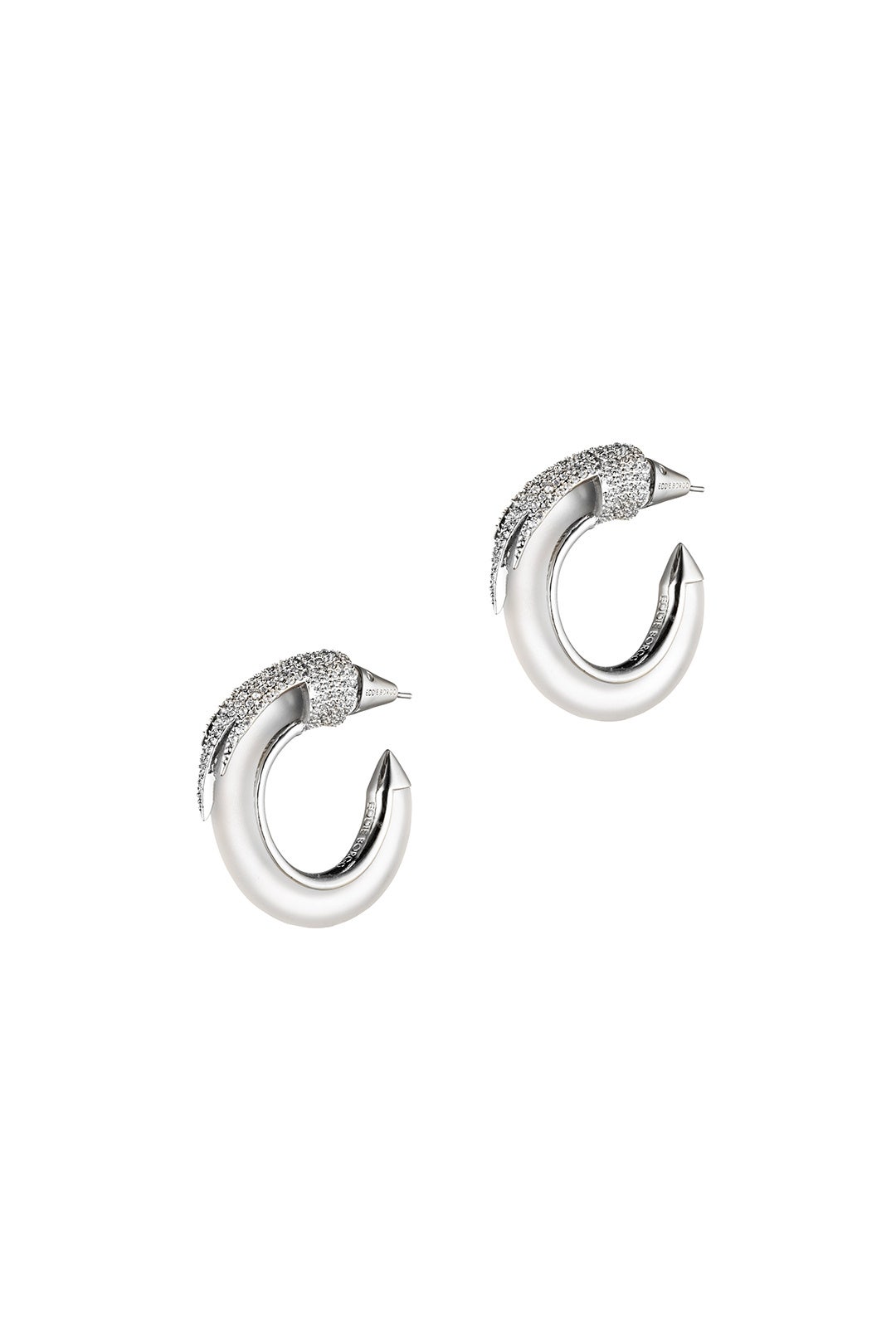 Plume Hoop Earrings by Eddie Borgo 1