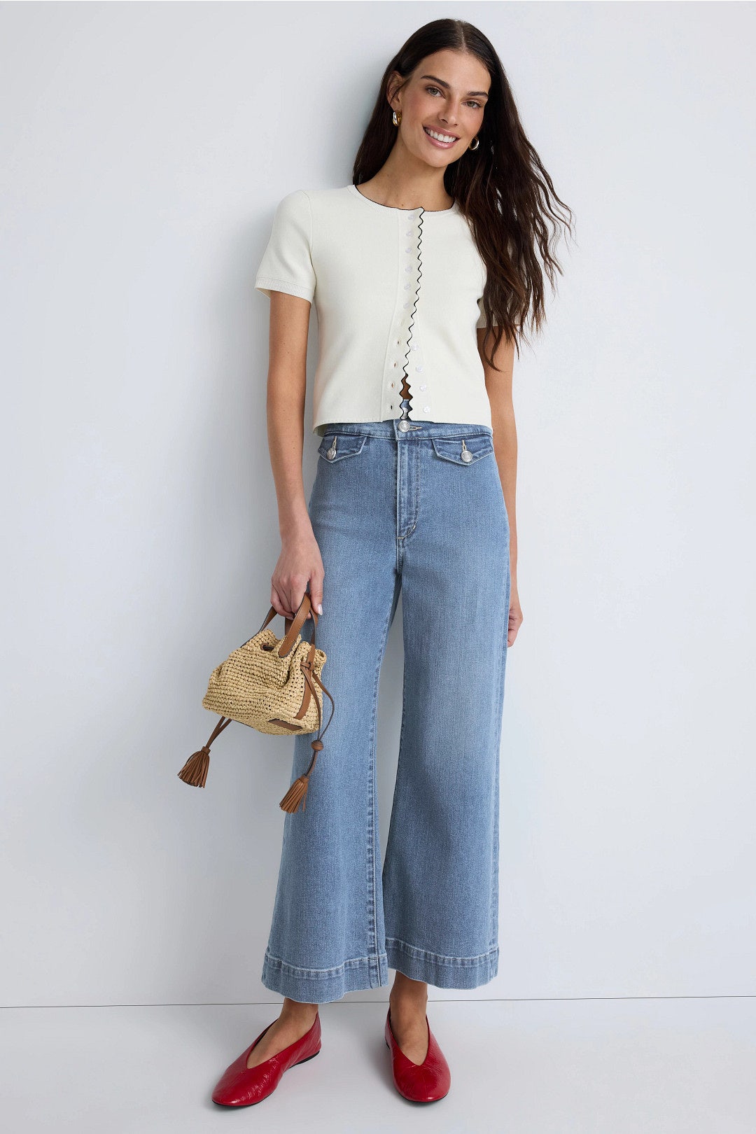 Ellia Wide Leg Ankle Jeans by Joe's Jeans 0