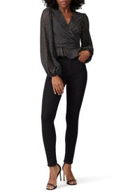 Foil Print Ruffle Top by Jill Jill Stuart