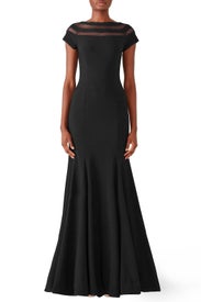 Illusion Panel Gown by JS Collection