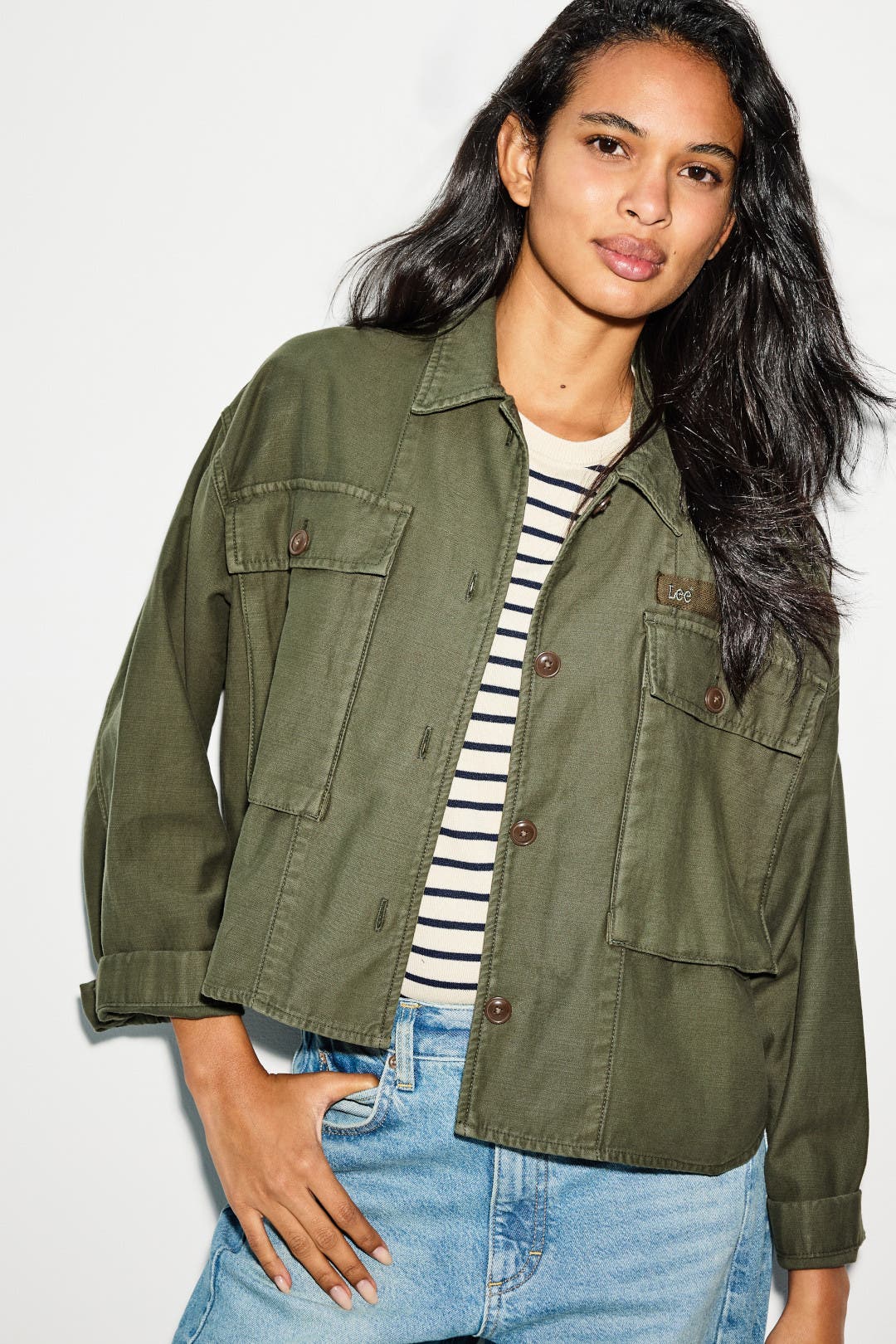 LEE Utility Over Shirt Green