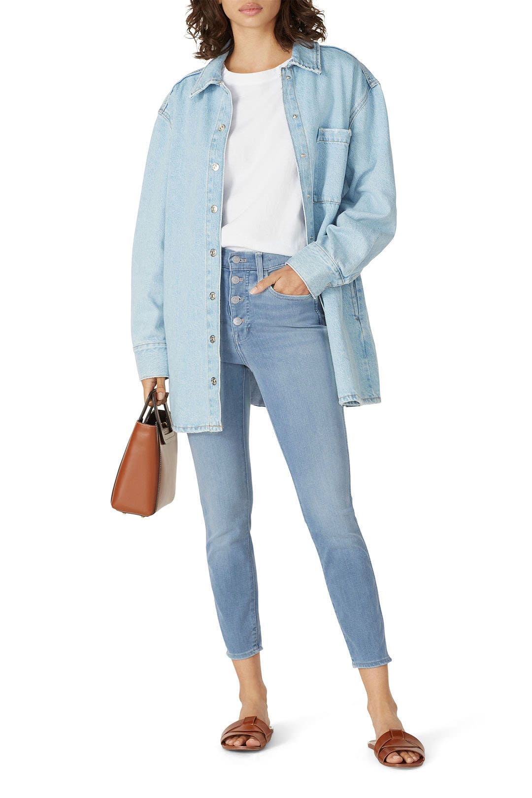 Light Wash Jeggings by Madewell Rent the Runway