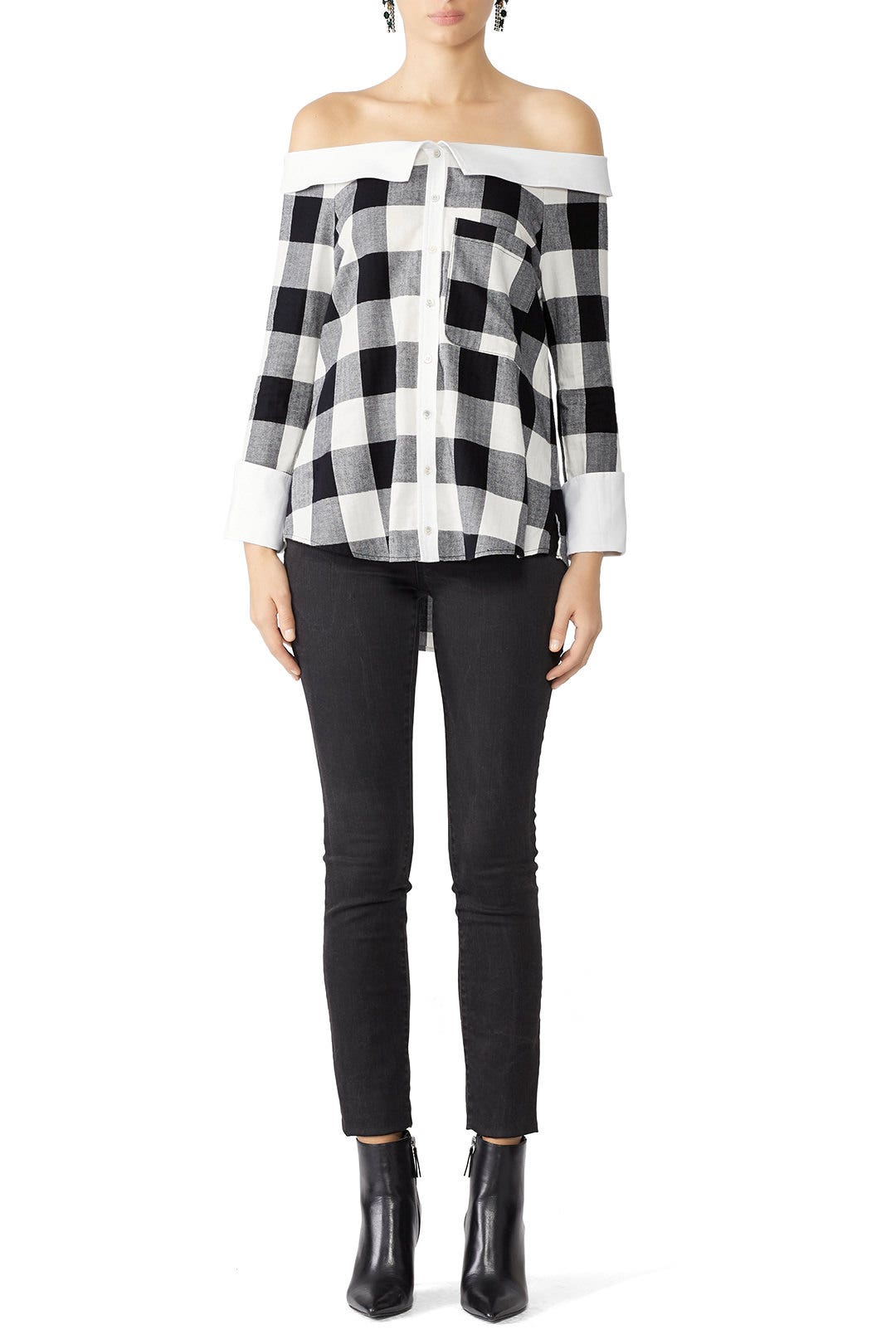 Amy Plaid Blouse by Marissa Webb 0