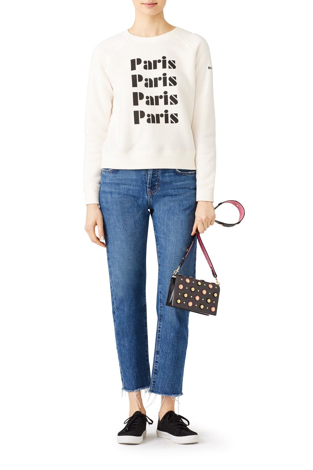 French Terry Sweatshirt by Rebecca Minkoff 0