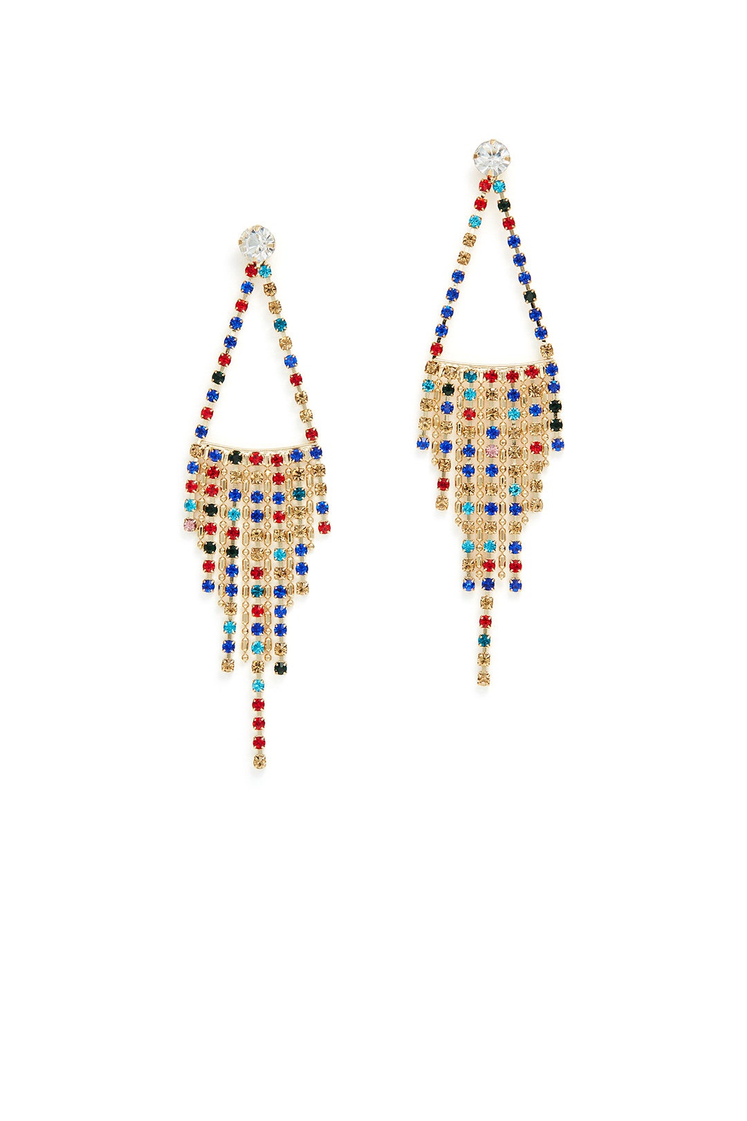 Rainbow Fringe Earrings by Slate & Willow Accessories