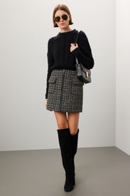 Tweed Mini Skirt by Toccin
