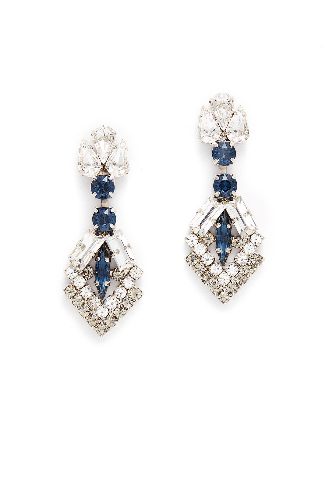 Midnight Mystery Crystal Arrow Earrings by Tova
