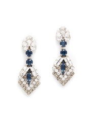Midnight Mystery Crystal Arrow Earrings by Tova