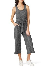 Grey Devin Knit Jumpsuit by B Collection by Bobeau