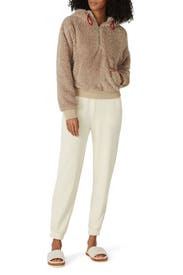 Beige Oh So Faux Sherpa Pullover by Lululemon