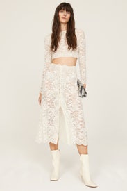 White Lace Skirt by Rabanne