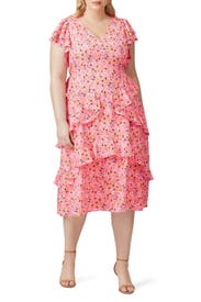 Floral V-Neck Midi Dress by Rachel Rachel Roy