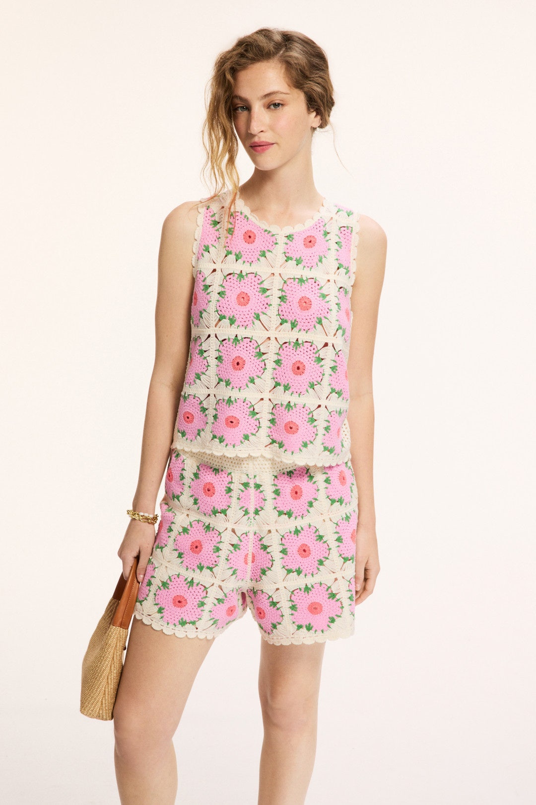 Crochet Flower Tank Top by CeCe 0