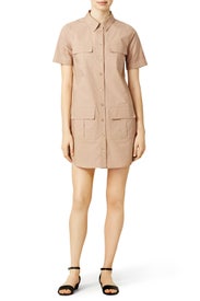 Sand Remy Utility Dress by Equipment